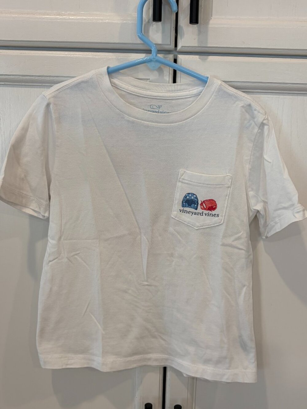Vineyard Vines Boys Baseball Flag Cubby Tee Size 6